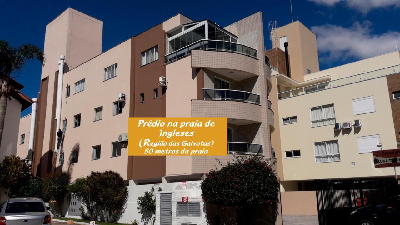 Aconchegante Apartamento Pe Na Areia Na Praia De Ingleses Gaivotas 70M Do Mar Florianópolis Kültér fotó